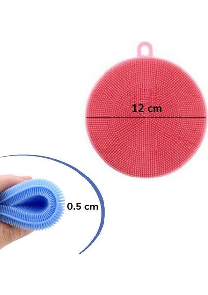 2'li Kir Tutmaz Tırtıklı Yüzey Bulaşık Yıkama Pedi