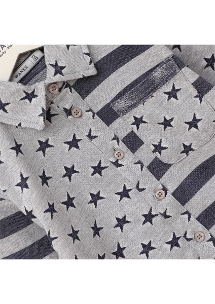 Erkek Çocuk Uzun Kol Ince Gömlek - E-065 - Lacivert fiyatları