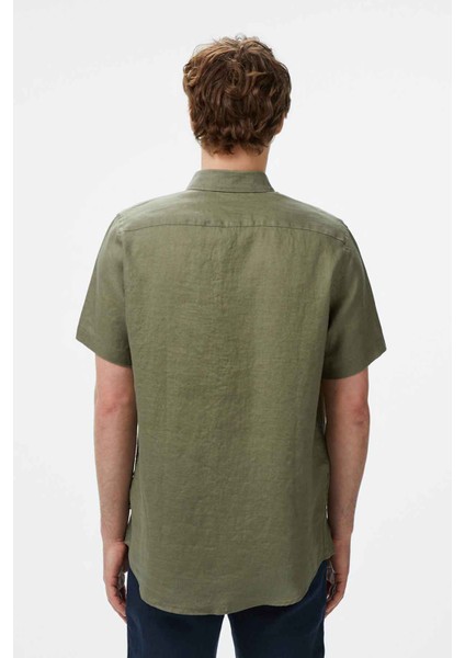 Erkek Classic Fit Gömlek - Haki fiyatları