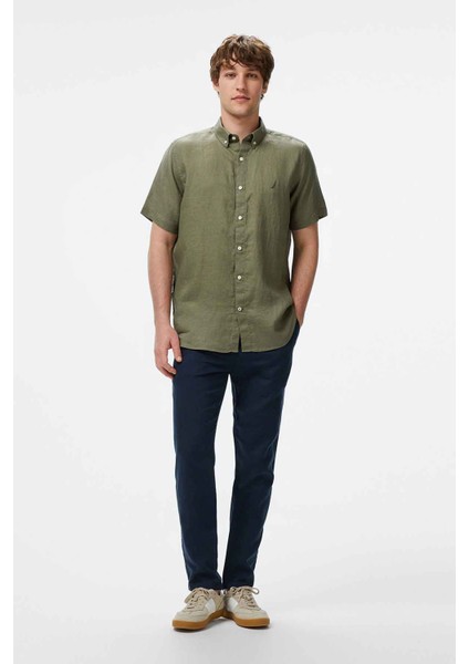 Erkek Classic Fit Gömlek - Haki modelleri