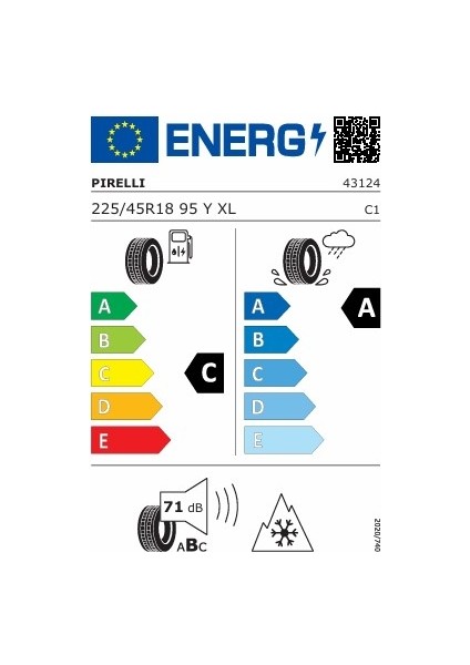 225/45R18 95Y Cınturato All Season Sf3 Xl - 4 Mevsim Lastiği (2024 Üretim)