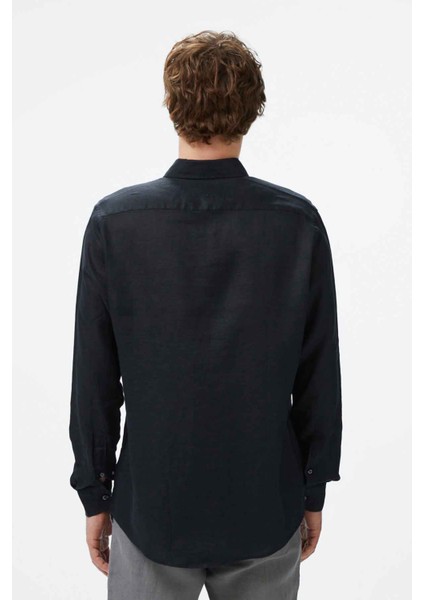 Erkek Classic Fit Gömlek - Siyah