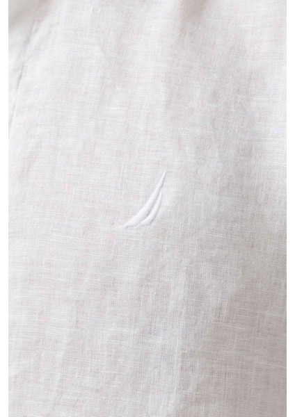 Erkek Beyaz Classic Fit Keten Gömlek W55101T.1BW indirimleri