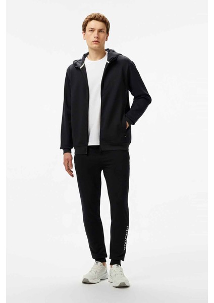 Erkek Regular Fit Kapüşonlu Sweatshirt - Siyah fırsatları