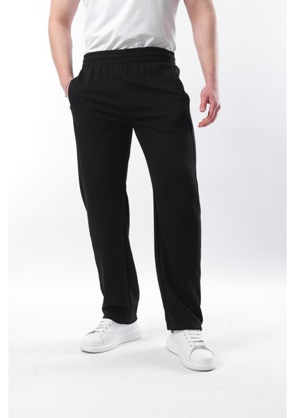 Siyah Rahat Kesim Erkek Eşofman Altı - E6560 fiyatları