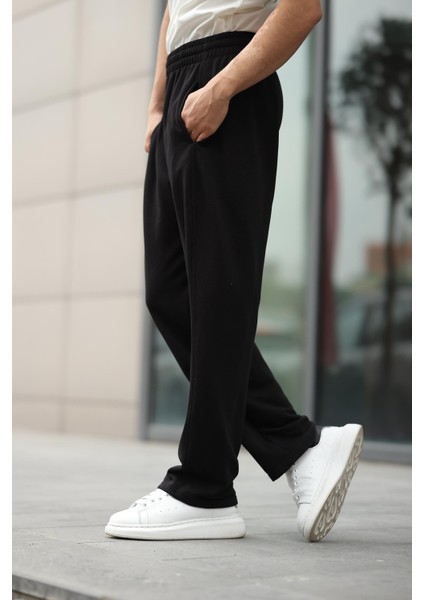 Siyah Rahat Kesim Erkek Eşofman Altı - E6560 modelleri