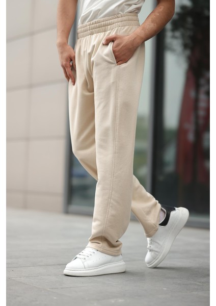 Bej Rahat Kesim Erkek Eşofman Altı E6560 indirimleri