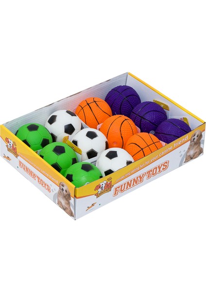 12'li Plastik Top Seti Çap 7 cm Ynsmr