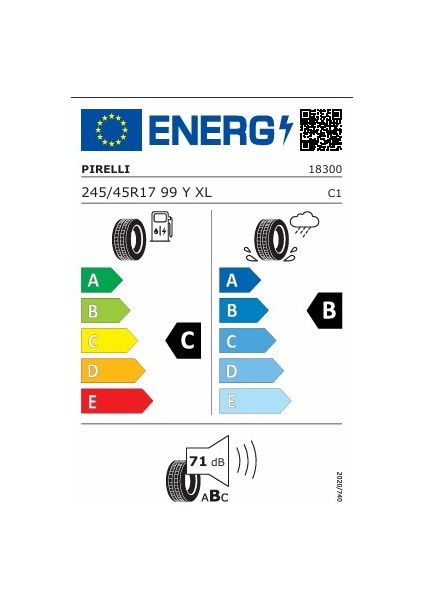 245/45R17 99Y Cınturato P7 (Mo) Xl - Yaz Lastiği (2024 Üretim)