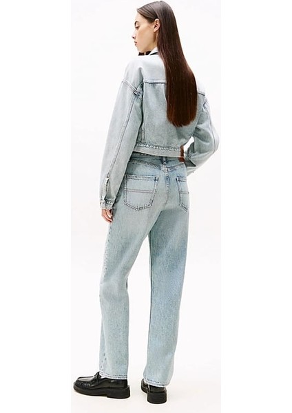 Kadın Th Layla Yüksek Bel Düz Paça Jeans - Açık Mavi modelleri