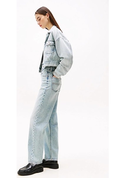 Kadın Th Layla Yüksek Bel Düz Paça Jeans - Açık Mavi fırsatları