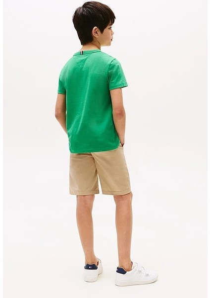 Erkek Çocuk Th Hilfiger Palm Logo T-Shirt - Yeşil modelleri