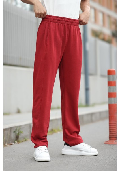 Bordo Rahat Kesim Erkek Eşofman Altı E6560 modelleri