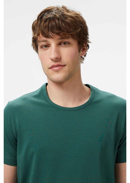 Erkek Regular Fit T-Shirt - Yeşil fırsatları