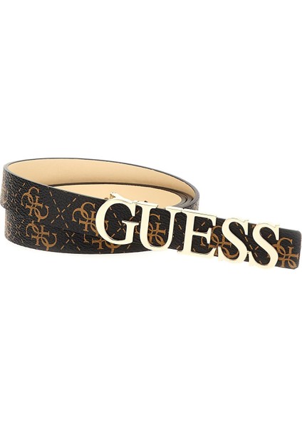 Kadın Meridian Logolu Kemer - Kahverengi