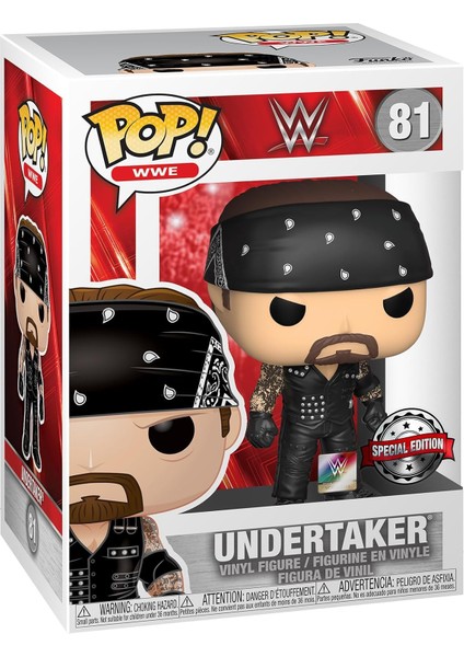 Pop! Wwe 81: Boneyard Undertaker, Koleksiyon Figürü, Resmi Ürün