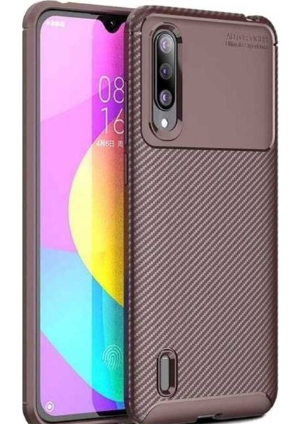 Xiaomi Mi 9 Lite Karbon Desenli Negro Silikon Kılıf
