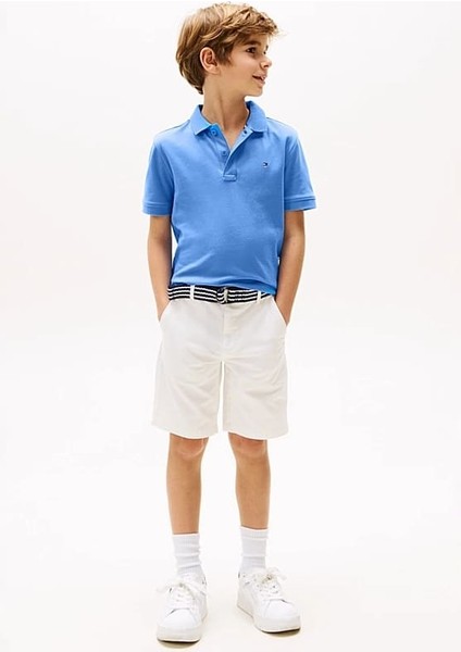 Erkek Çocuk Interlock Polo T-Shirt - Mavi fiyatları