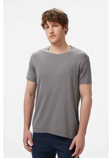 Erkek Regular Fit T-Shirt - Gri
