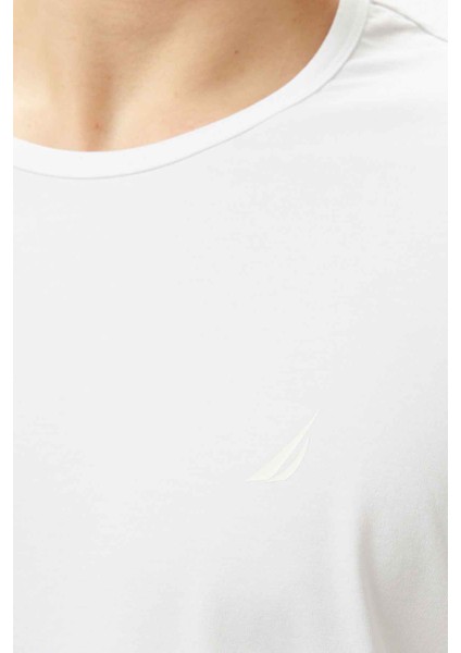 Erkek Regular Fit T-Shirt - Beyaz fırsatları