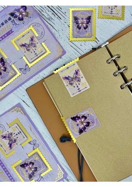 Zarif Kelebekler Mor Renk 2’li Metal Set Kitap Ayracı/ Ataş/yer Imi indirimleri