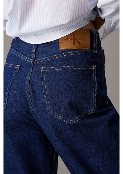 Kadın Ck Authentic Slim Düz Jeans - Mavi indirimleri