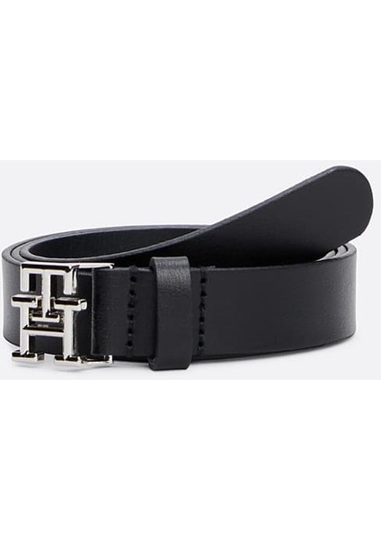 Kadın Th Logo 2.5 Kemer - Siyah