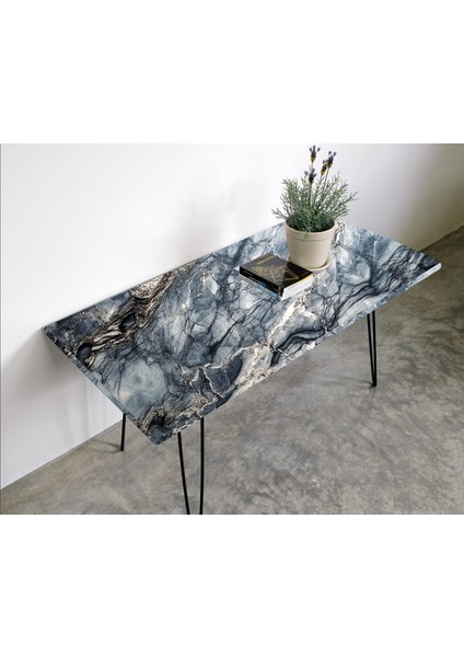 Masa Kaplama Folyosu Laminasyonlu Kendinden Yapışkanlı Mermer Desen