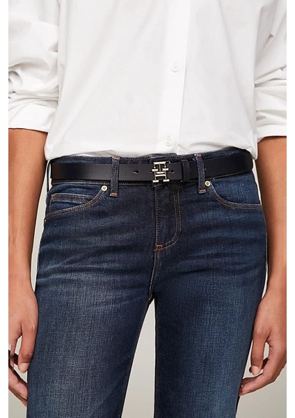 Kadın Th Logo 2.5 Kemer - Lacivert fırsatları