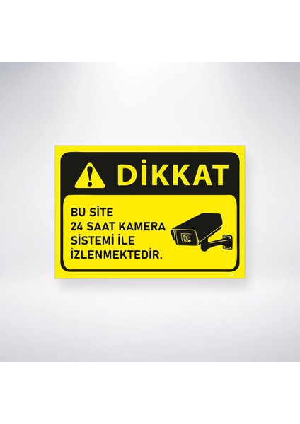 Bu Site 24 Saat Kamera ile Izlenmektedir Sticker 20X28 cm