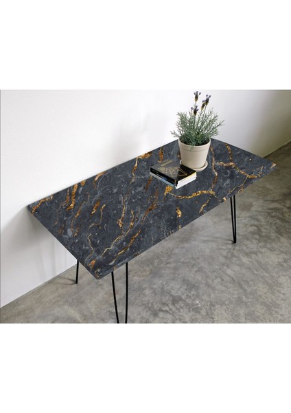 Masa Kaplama Folyosu Laminasyonlu Kendinden Yapışkanlı Mermer Desen