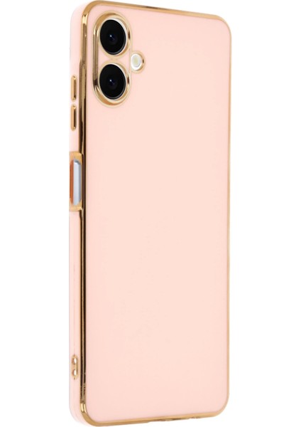 Samsung Galaxy A06 Kılıf Volet Silikon - Pembe Ferrg