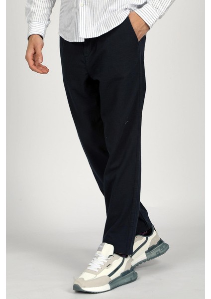 % 100 Pamuk Tapered Fit Normal Bel Daralan Paça Pantolon Erkek Pantolon 252 Lcm 221005 2501