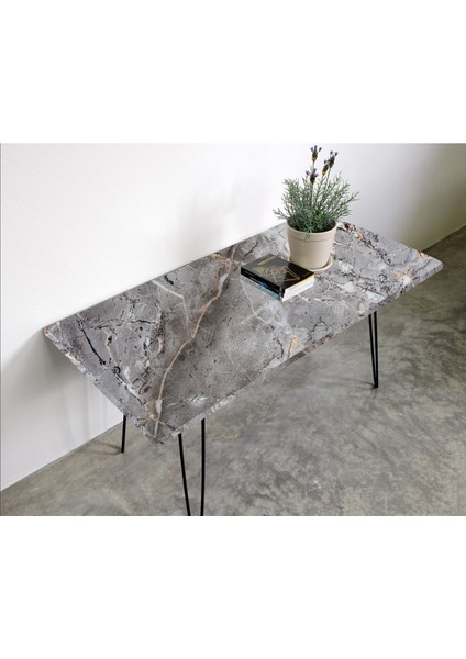 Masa Kaplama Folyosu Laminasyonlu Kendinden Yapışkanlı Mermer Desen