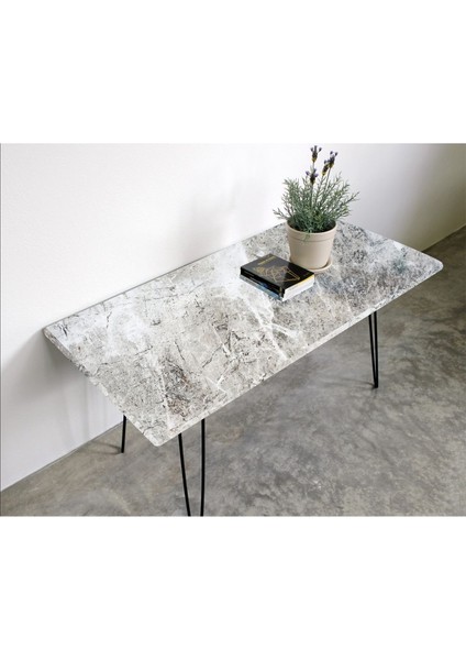 Masa Kaplama Folyosu Laminasyonlu Kendinden Yapışkanlı Mermer Desen