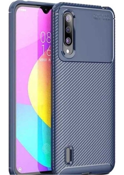 Xiaomi Mi 9 Lite Karbon Desenli Negro Silikon Kılıf
