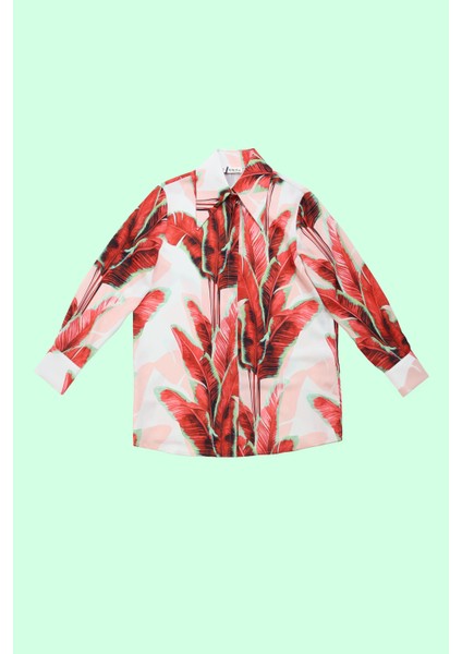 Kadın Camille Gömlek - Nar Çiçeği