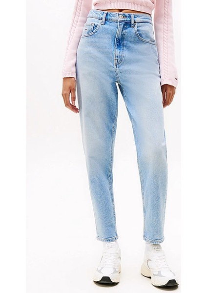 Kadın Th Yüksek Bel Mom Jeans - Açık Mavi