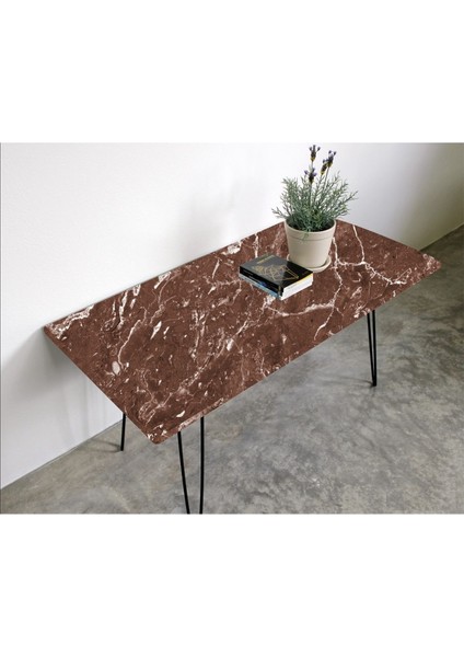 Masa Kaplama Folyosu Laminasyonlu Kendinden Yapışkanlı Mermer Desen