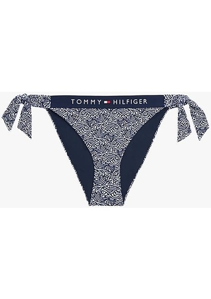 Kadın Th Cheeky Yan Bağlamalı Bikini Alt - Lacivert