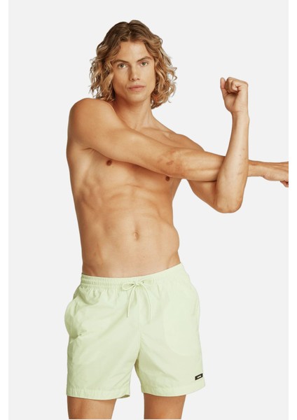 Erkek Ck Medium Drawstring Yüzme Şortu - Yeşil fiyatları