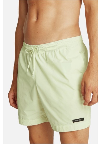 Erkek Ck Medium Drawstring Yüzme Şortu - Yeşil indirimleri