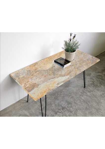 Masa Kaplama Folyosu Laminasyonlu Kendinden Yapışkanlı Stone Desen