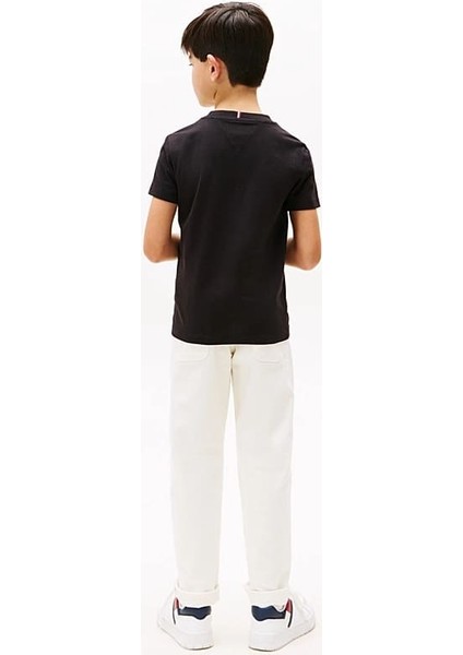 Erkek Çocuk Tommy Flag Hilfiger T-Shirt - Siyah modelleri