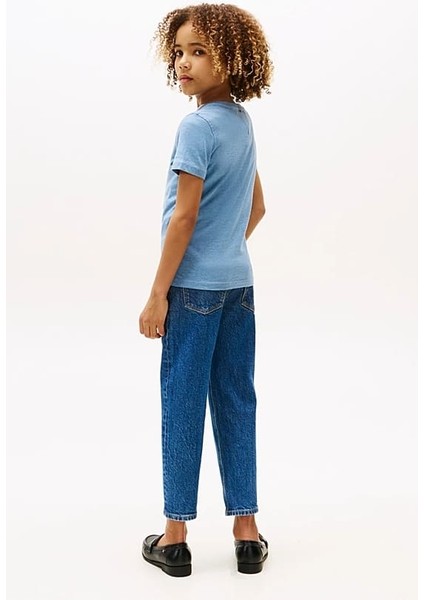 Erkek Çocuk Basic Pamuklu T-Shirt - Mavi fırsatları