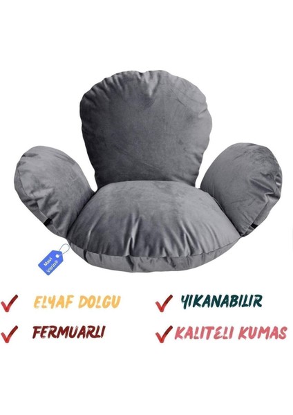Makrome Hamak Salıncak Minderi Elyaf Dolgulu Fermuarlı Yıkanabilir