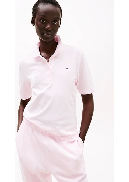 Kadın Th Pique 1985 Polo T-Shirt - Pembe