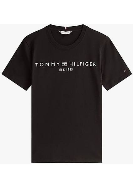Kadın Th Yazı Logo T-Shirt - Siyah indirimleri