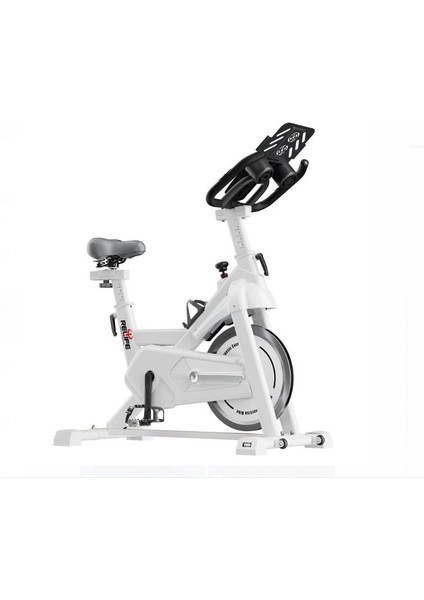KR-602 Spin Bike Dikey Kondisyon Bisikleti Beyaz