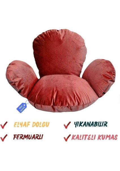 Makrome Hamak Salıncak Minderi Elyaf Dolgulu Fermuarlı Yıkanabilir